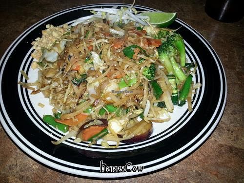 Vegan Pad Thai at Thai Pot Cafe in Denver