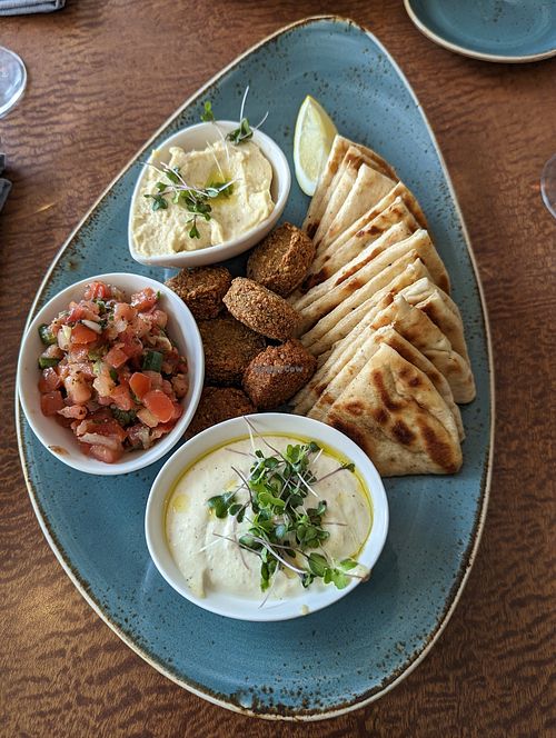 Mediterranean platter at Olio in Toronto