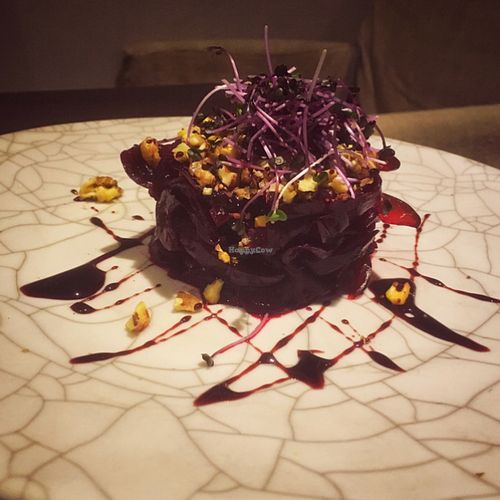 beetroot salad  at Tri in Kyiv