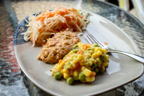 chinese salad, pindzur, cabbage-carrot salad at Restaurant Harmony in Skopje