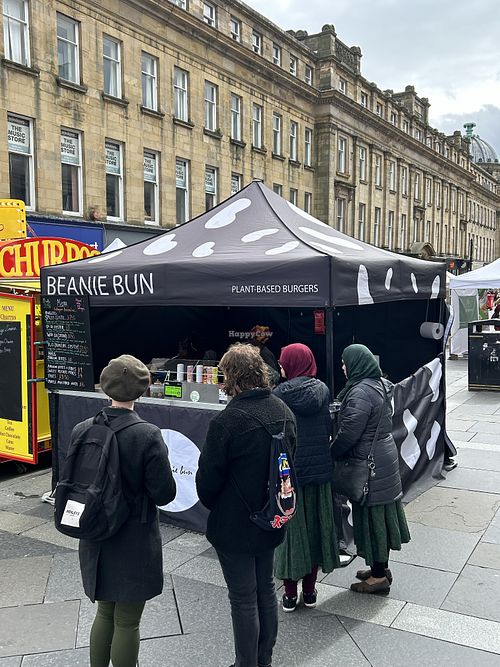At Newcastle Vegan Street food festival 20.4.24  at Beanie Bun in Newcastle Upon Tyne