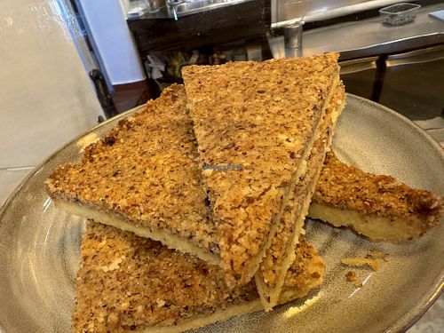 vegan nut wedges  at Barösta Kaffeehaus in Osnabrueck