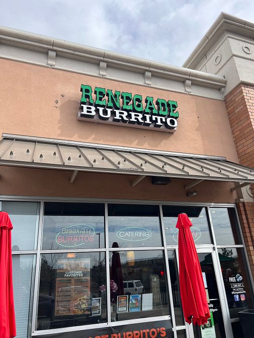 Some outdoor seating   at Renegade Burrito in Thornton
