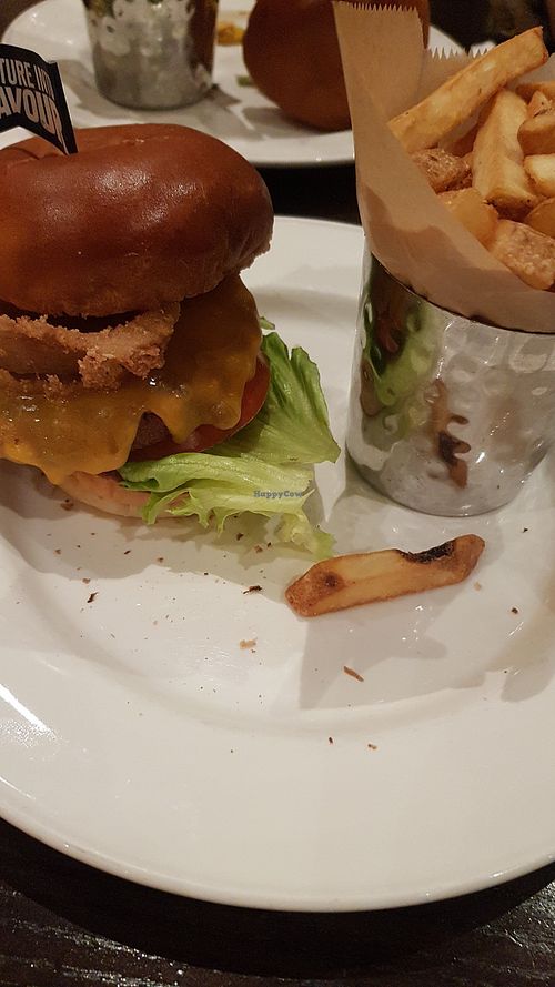 Hard rock cafe moving mountains burger at Hard Rock Cafe in Munich