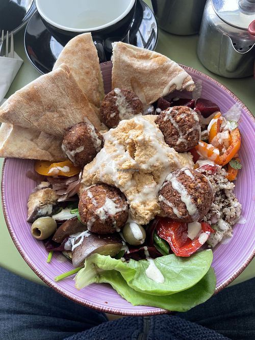Falafel bowl  at Door to the Cosmos in Lowestoft