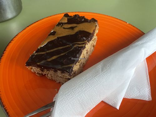 Peanut butter flapjackk  at Door to the Cosmos in Lowestoft