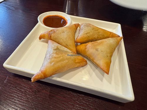Veggie Samosas at Walia Ethiopian Cuisine in San Jose
