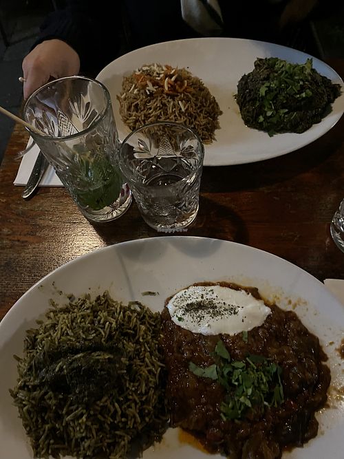 Dishes  at Chopan Schwabing in Munich