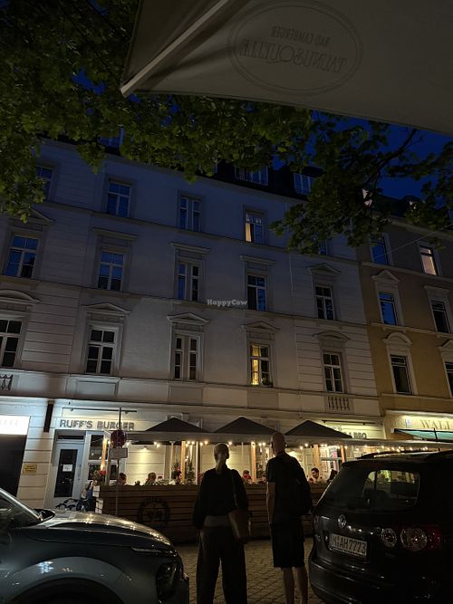 Outside seating view  at Chopan Schwabing in Munich