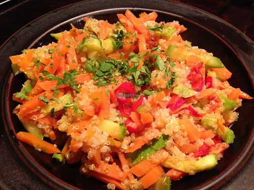 BioFresh quinoa with vegetables at BIOFresh 1 in Timisoara