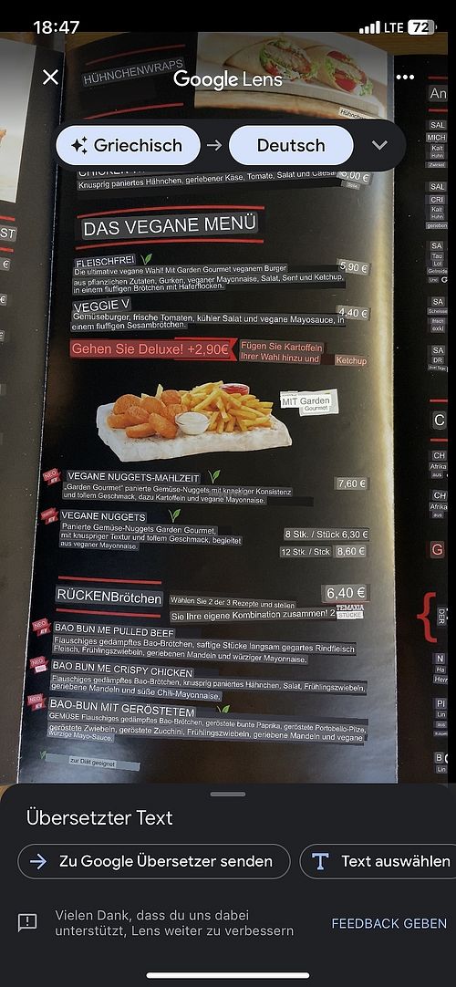 Veganes Menü   at Goody's Kalamata in Kalamata