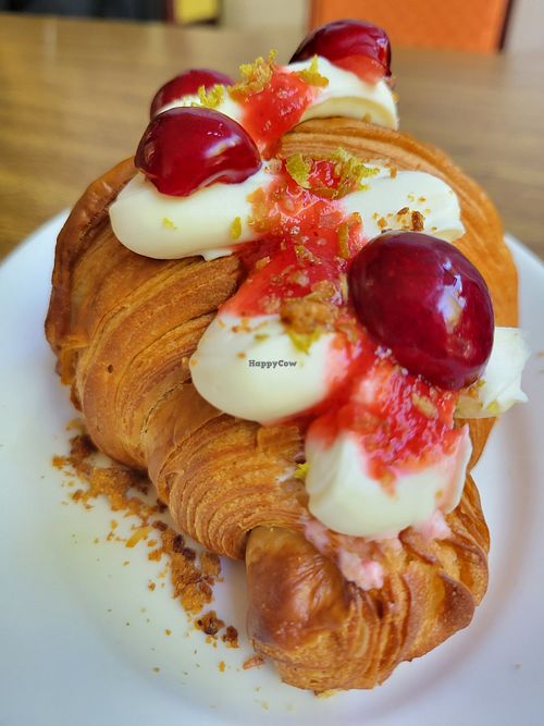 Cream filled croissant... Amazing! 😍 at 2022_bak in Yerevan