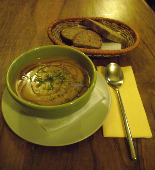 Daily vegan soup at Sunmoon - Septemvri in Sofia