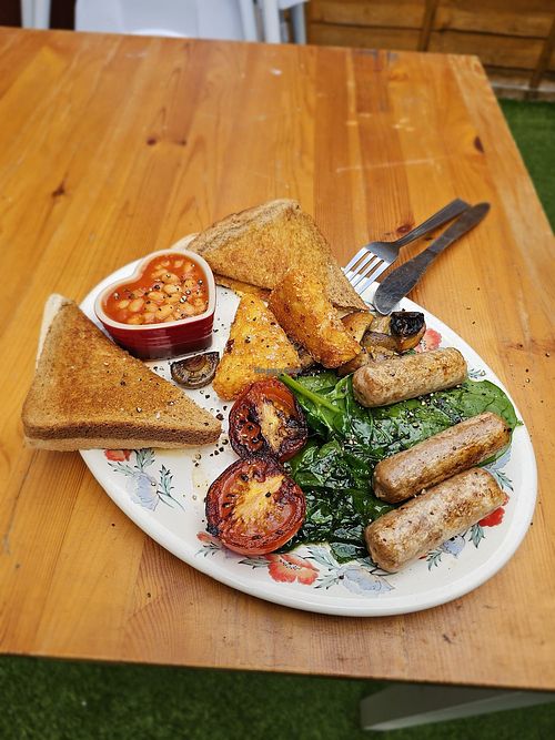 Vegan glory breakfast at The Fabulous Tearoom in South East London