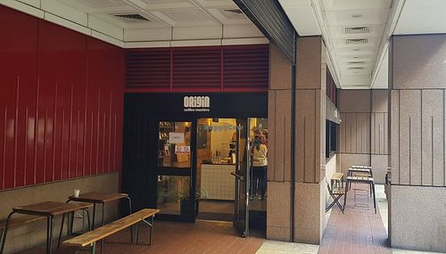 Exterior at Origin Coffee in North West London