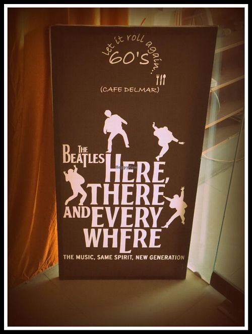 entrance at Beatles Cafe in Rishikesh