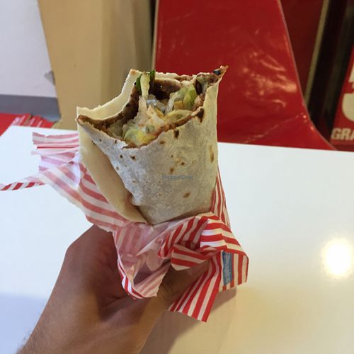 yummy food! love their spicy sauce also! at Komagene in Vienna