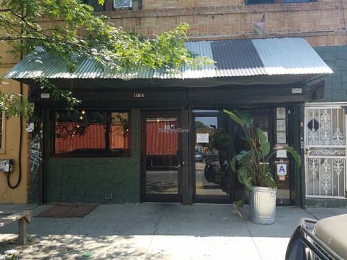 outside at Bunna Cafe in Brooklyn