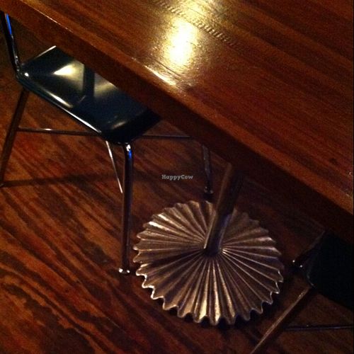 ornate tables and chairs at Bunna Cafe in Brooklyn