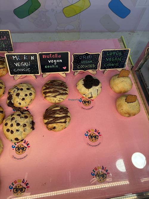 Vegan cookies   at Crumbles in Barcelona