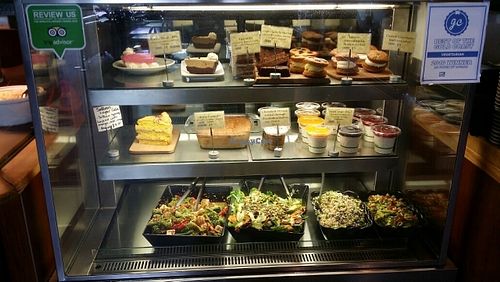 display case at Giri Kana Cafe in Southport