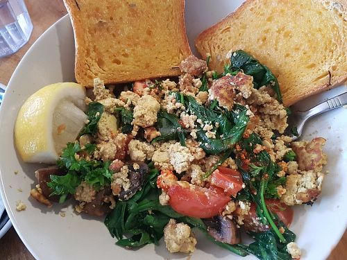 Tofu Scramble! at Giri Kana Cafe in Southport