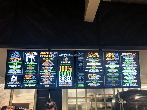Menu at Healthy Junk in Anaheim