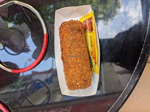 Vegan kroket at Pom Pom Frites in Venlo
