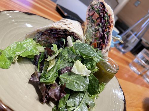 Falafel wrap at Heirloom in Vancouver