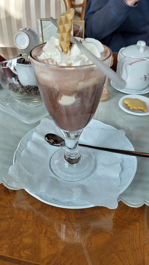 Hot beverage at Turmcafé im Hessensaal in Meiningen