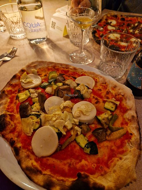 Vegan pizza at Pizzeria Ristorante Barbablù in Istrana
