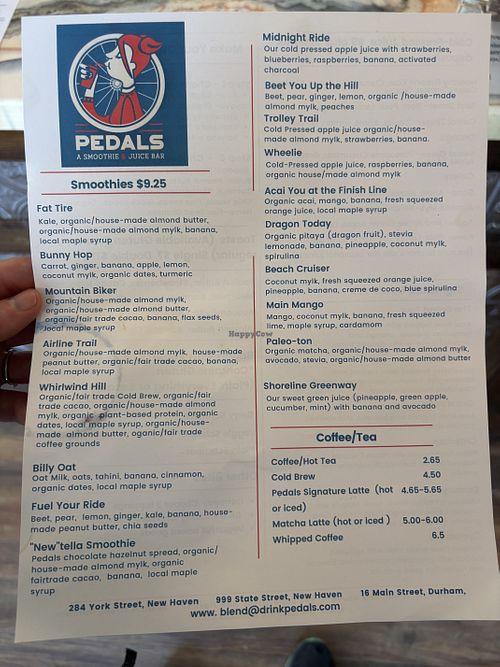   at Pedals Smoothie & Juice Bar  in New Haven