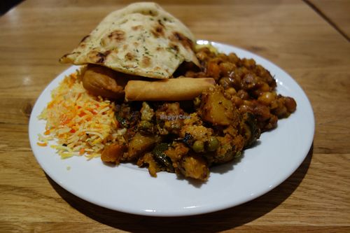 Vegan mixed plate  at Veggie House in Aschaffenburg