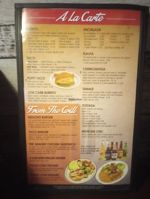 Page 3 at Rancho Grande Cantina in Liberty