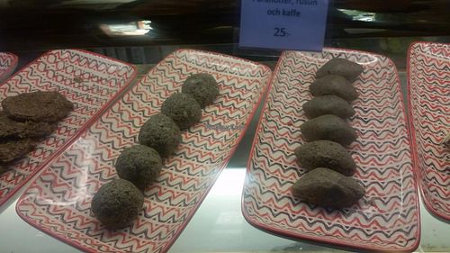 raw balls at Bliss Cafe in Stockholm