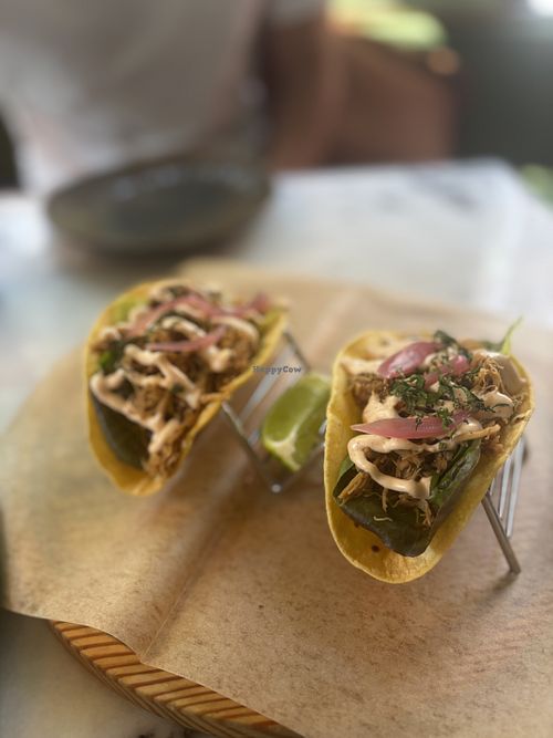 Pulled pork tacos   at Wild Food in Barcelona