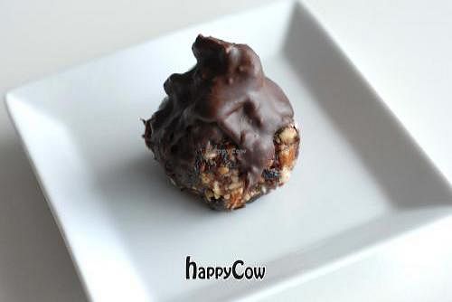 raw chocolate fudge ball at Raw on Rye in Rye