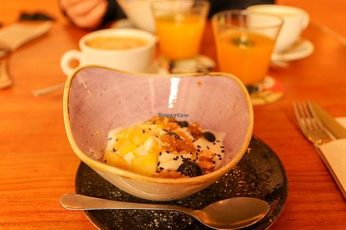 yogurt with granola at Viva Chapata in Madrid
