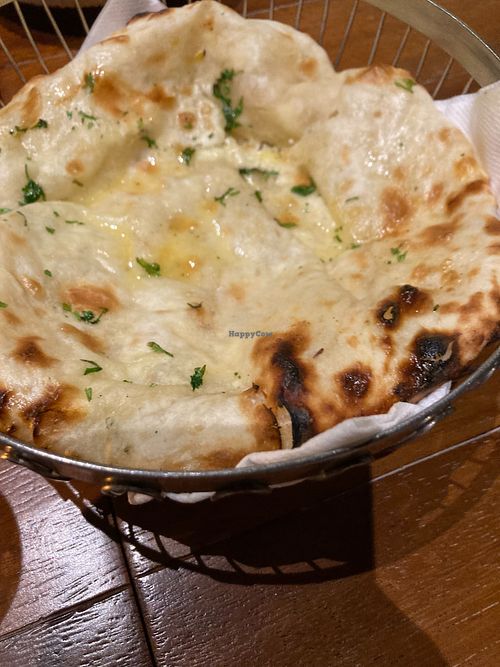 Delicious naan at Kinara By Vikas Khanna - JA Lake View Hotel in Dubai