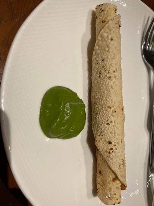 papadam at Kinara By Vikas Khanna - JA Lake View Hotel in Dubai