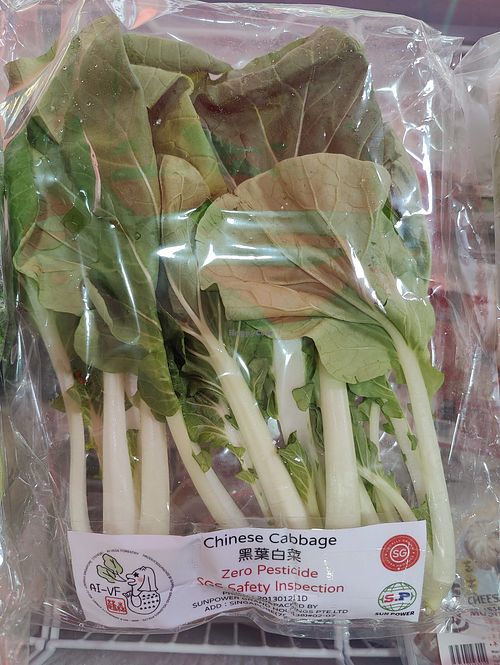 Chinese cabbage at New Leaf Vegetarian 林时加素 in West Singapore