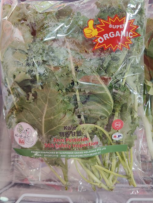 Kale at New Leaf Vegetarian 林时加素 in West Singapore