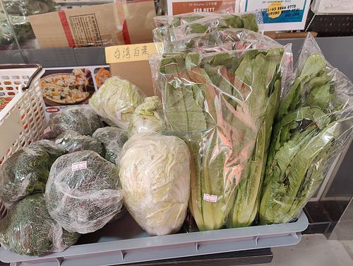 Various vegetables at New Leaf Vegetarian 林时加素 in West Singapore