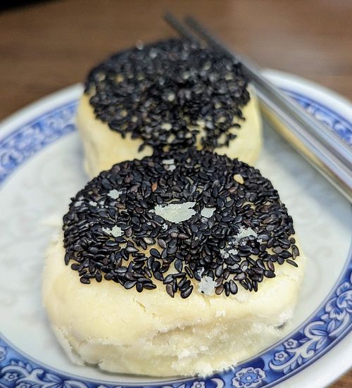 Sesame seed flavor #Veganuary at Potherb Vegetarian Dim Sum 雪裏紅素食點心 in Taipei