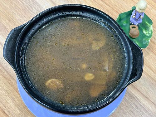 Lotus roots and peanut soup. Photo by Mr Henry Lau aka Mr Purple at Shu Vegetarian 蔬方斋 - Margaret Dr in Central Singapore