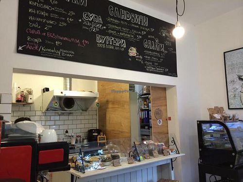 Counter at Vegan Kitsch in Sofia