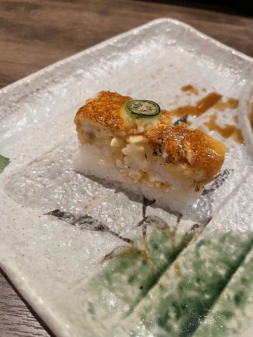 Yummmmmy topping on this fr the bento box!  at Vegan Shoku in Vancouver