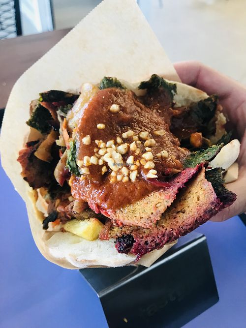Vegan doner in pita  at Tastyy in Izmir