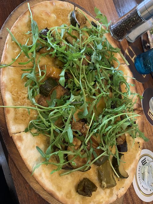Veganer Flammkuchen (16,50€)  at Fährhaus Zons in Dormagen