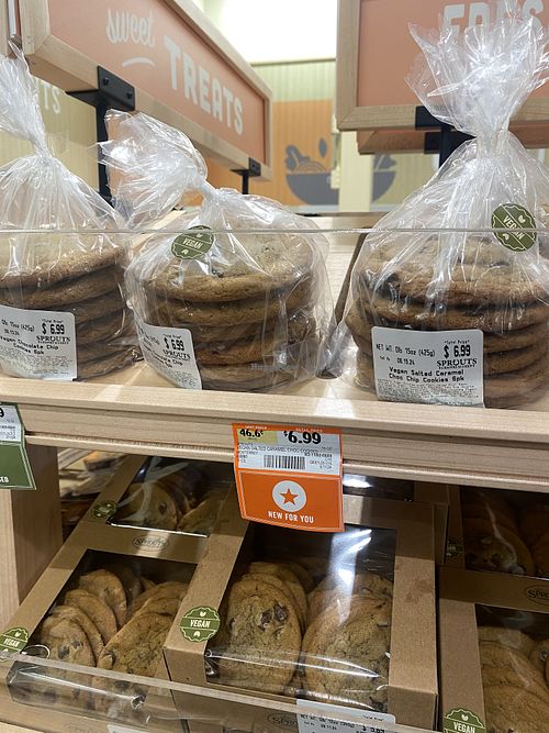 Great Stop on Road Trips - Vegan Cookies in Bakery  at Sprouts Farmers Market in Norwalk